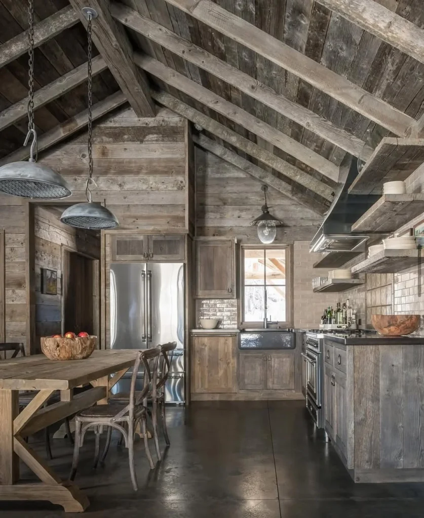 17 Bring Natural Charm Home with Rustic Kitchen Decor Reclaimed Wood Rustic Kitchen Decor Style