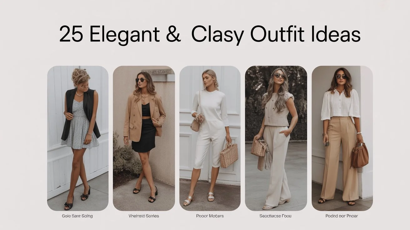 25 Elegant & Classy Outfit Ideas for a Chic, Modern Look