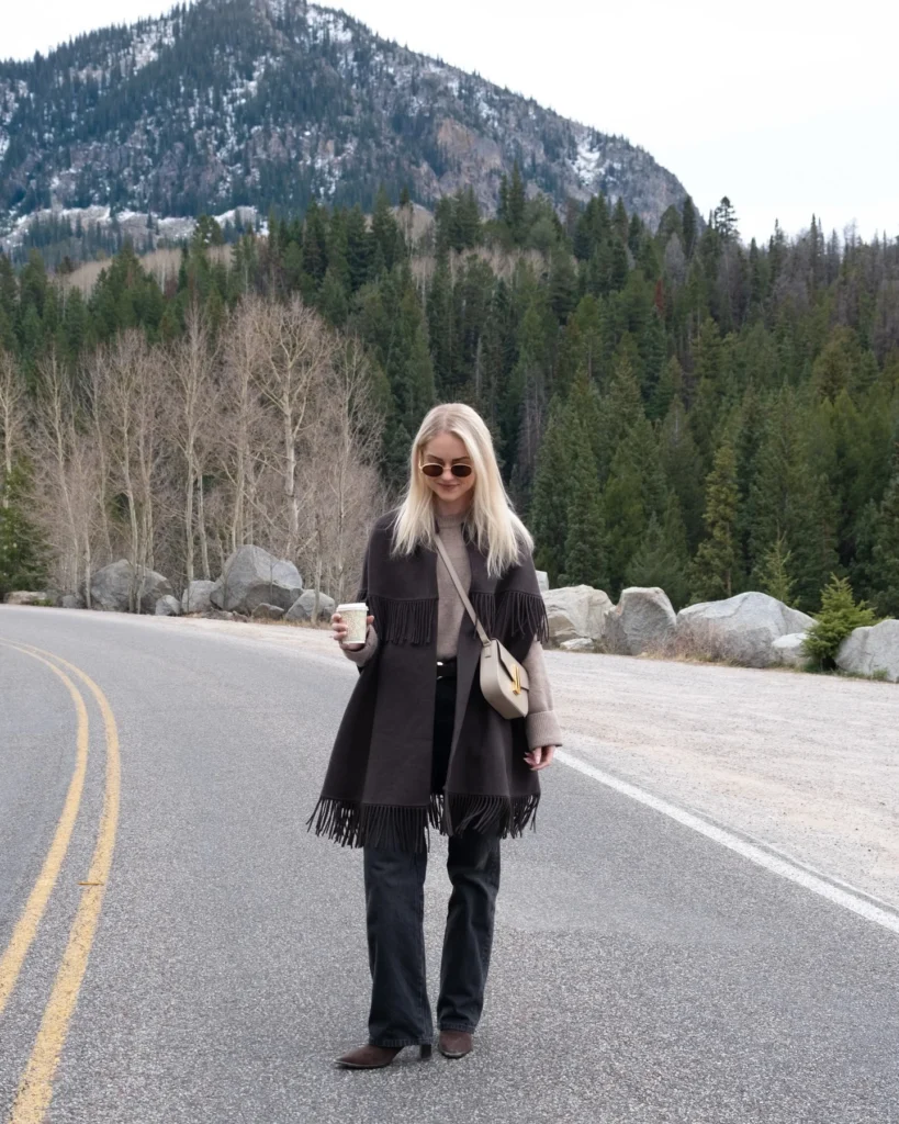 Casual Fringe Jacket with Jeans