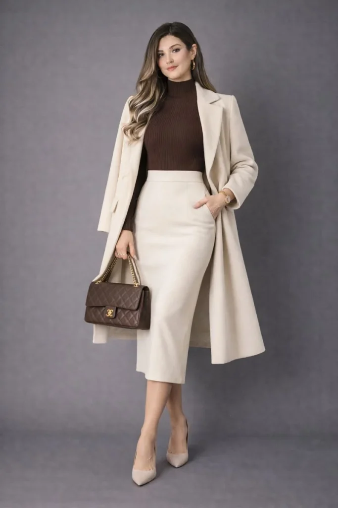 Covered Shoulders with Elegant Layers