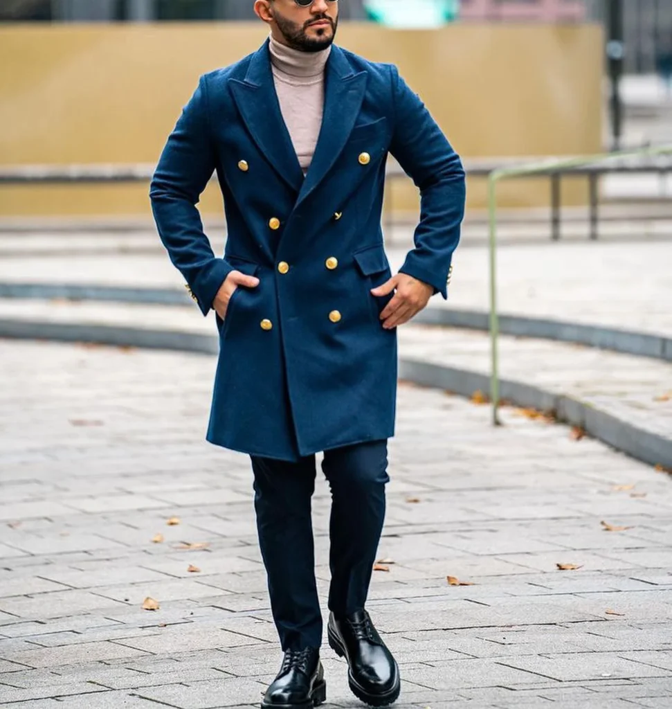 Stylish Casual Look with Beige Overcoat
