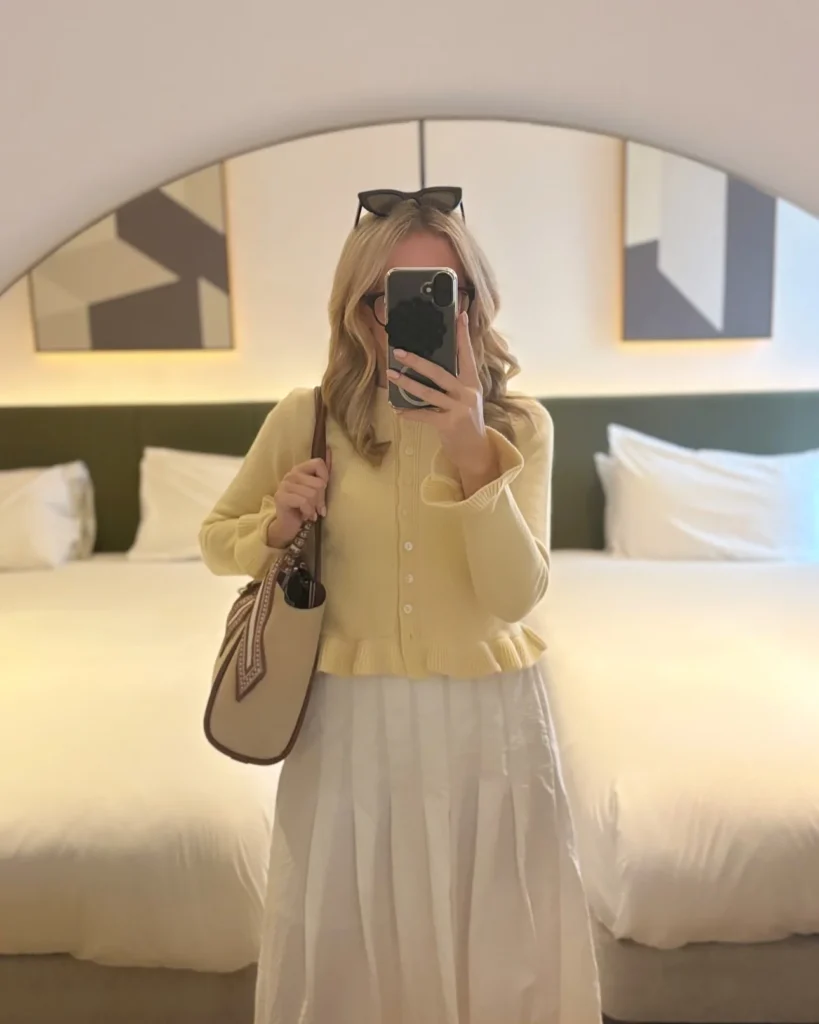 Soft Cardigan with Flowy Skirt