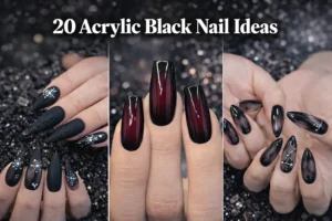 20 Stunning Black Acrylic Nails Designs for Bold and Elegant Looks