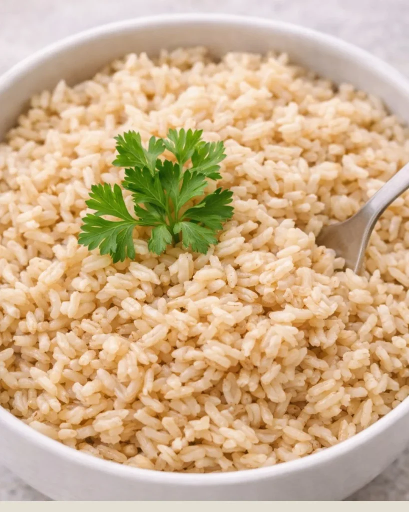 How to Cook Brown Rice Easily (Soft, Fluffy & Foolproof) fluffy-brown-rice