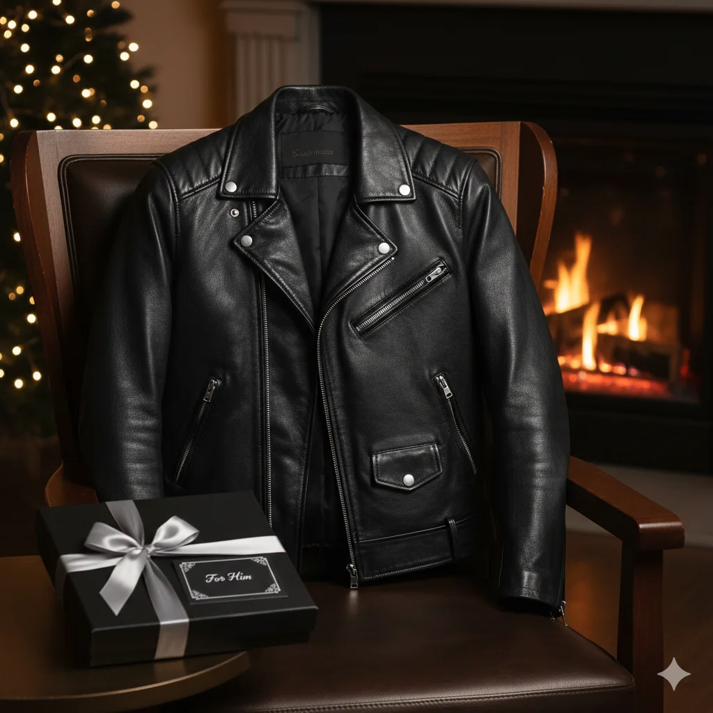 50+ Creative Valentine’s Gift Ideas for Boyfriends, Girlfriends, Wives, Husbands, and More Classic-Leather-Jacket-Stylish-and-Practical.webp