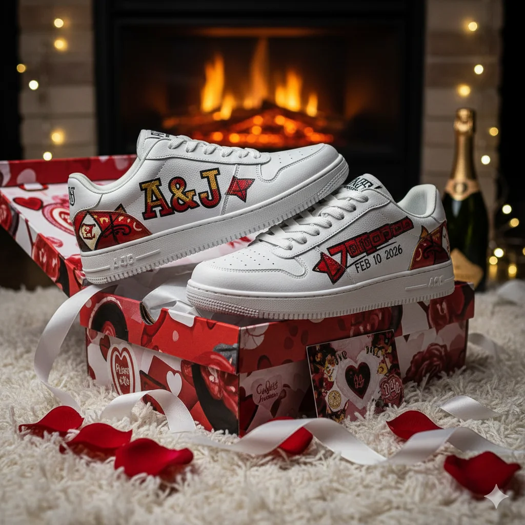 50+ Creative Valentine’s Gift Ideas for Boyfriends, Girlfriends, Wives, Husbands, and More Customized-Sneakers-Personalize-His-Style.webp
