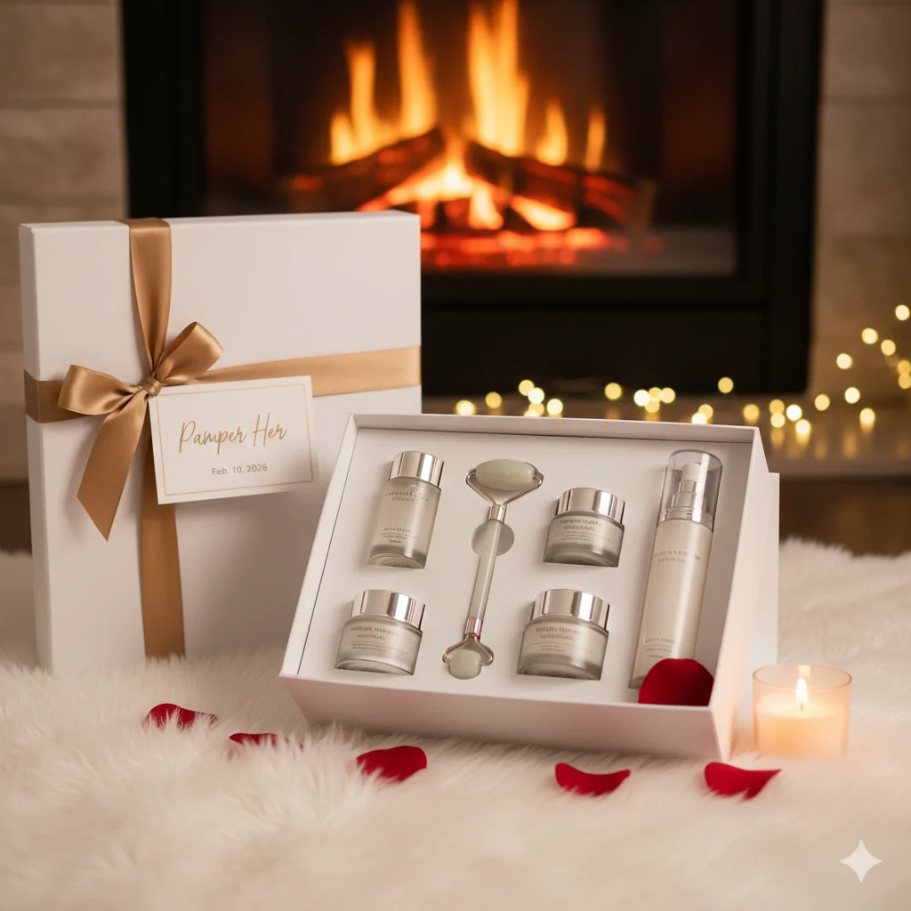 50+ Creative Valentine’s Gift Ideas for Boyfriends, Girlfriends, Wives, Husbands, and More Luxury-Skincare-Set-Pamper-Her-Skin.webp