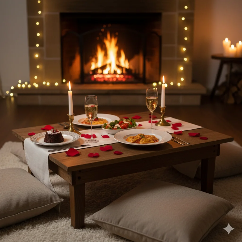 50+ Creative Valentine’s Gift Ideas for Boyfriends, Girlfriends, Wives, Husbands, and More Romantic-Dinner-at-Home-A-Homemade-Touch.webp