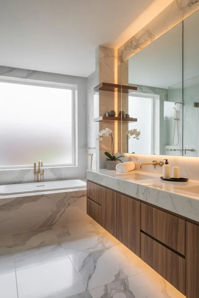 A Fully Balanced Spa-Like Bathroom