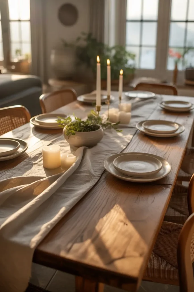 A Warm Wooden Table That Brings Everyone Together