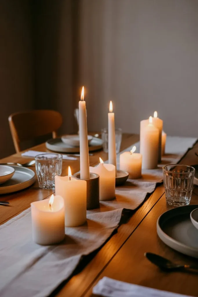 Candlelight That Creates a Calm, Intimate Atmosphere