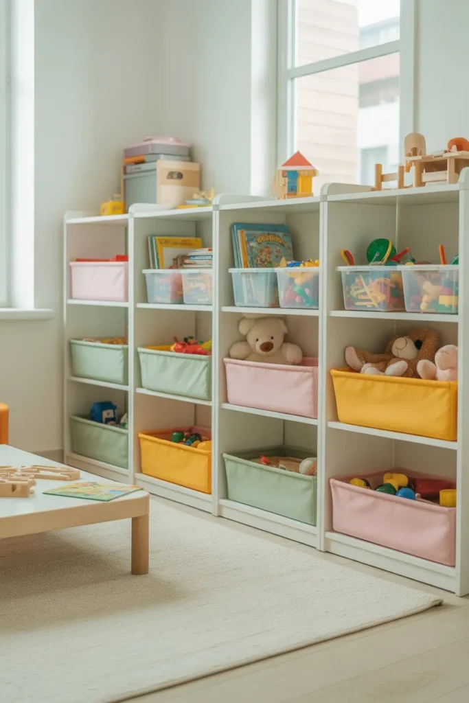 Compact Storage Units for Toys
