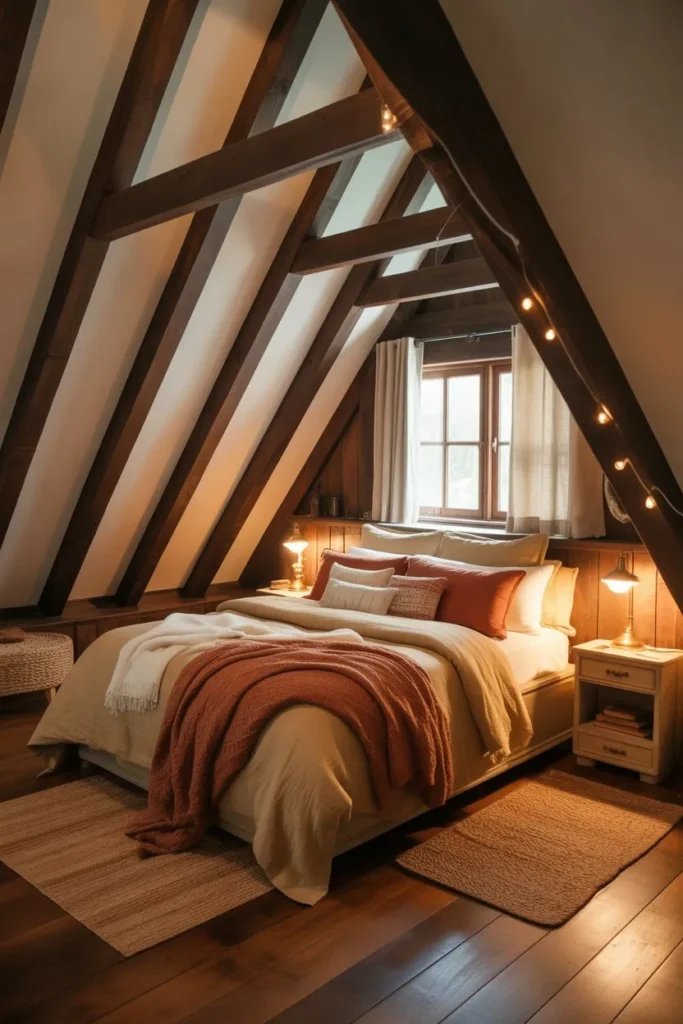 Exposed Wooden Beams for Rustic Character