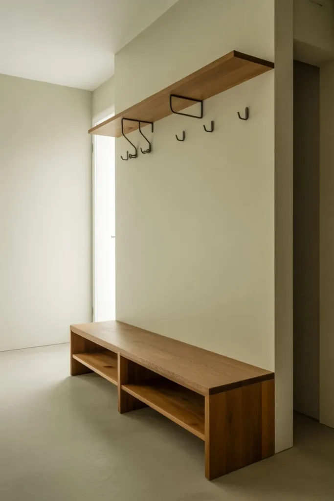 Floating Bench for Open Floor Feel