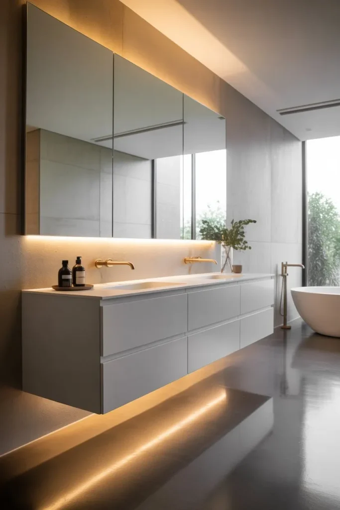 Floating Vanity for Open Space