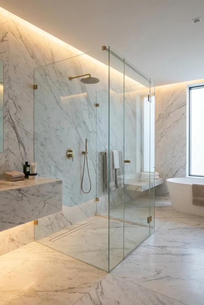 Floor-to-Ceiling Marble Elegance
