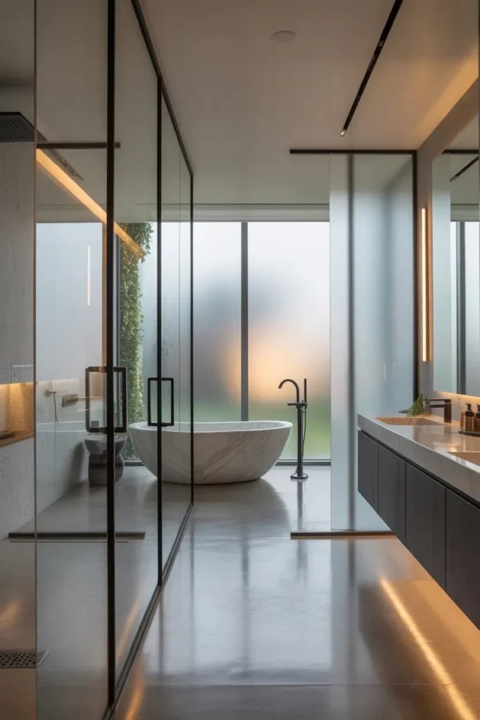 Glass Partition for Subtle Separation