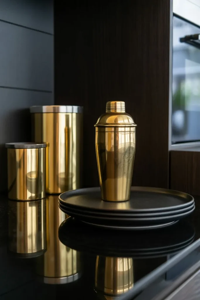 Integrate Metallic Accents for a Touch of Glam