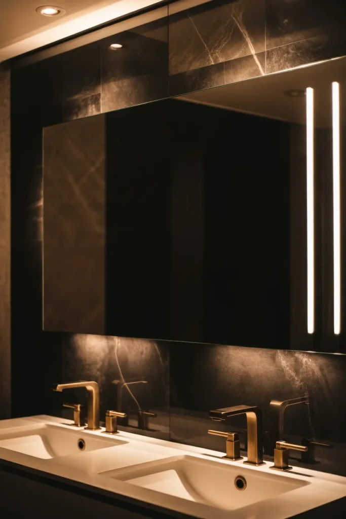 21 Modern Luxury Bathroom Ideas for a Spa-Like Feel Integrated LED Backlit Mirror Walls