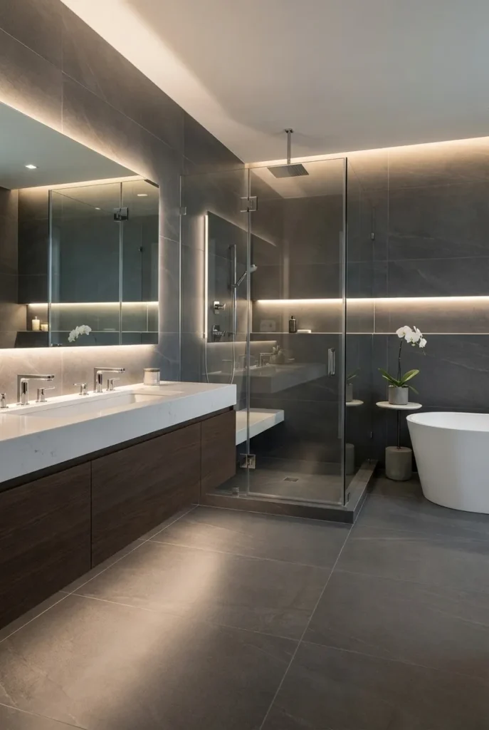 Large Format Tiles for Seamless Look