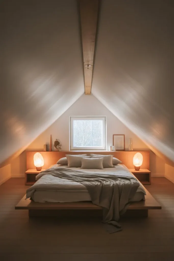 Low Bed Placement Under Sloped Ceiling