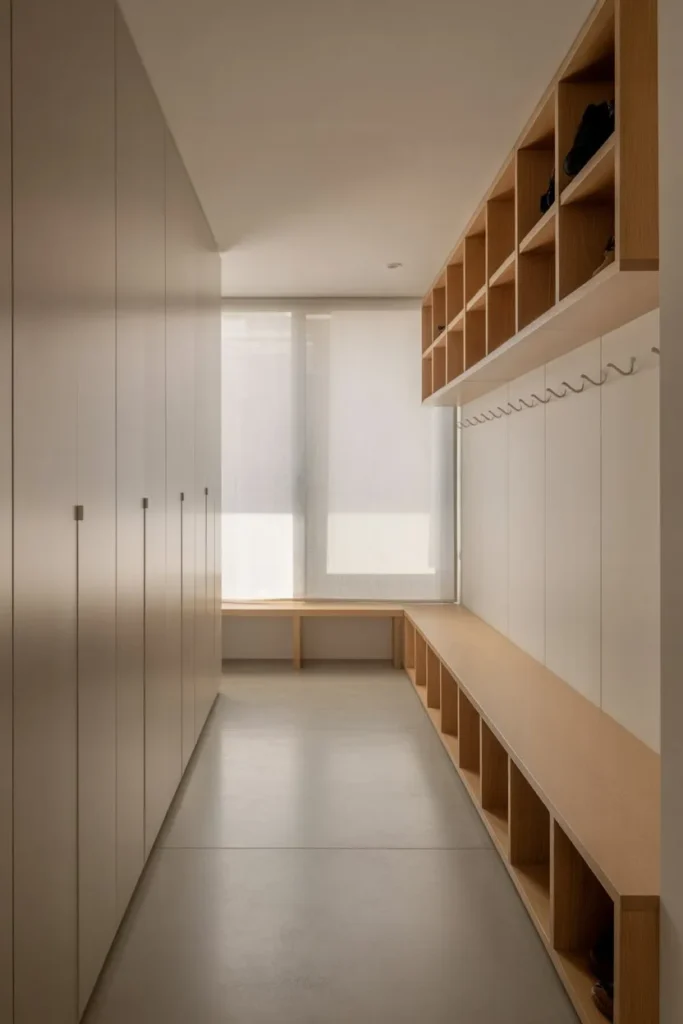 Minimalist Mudroom Design