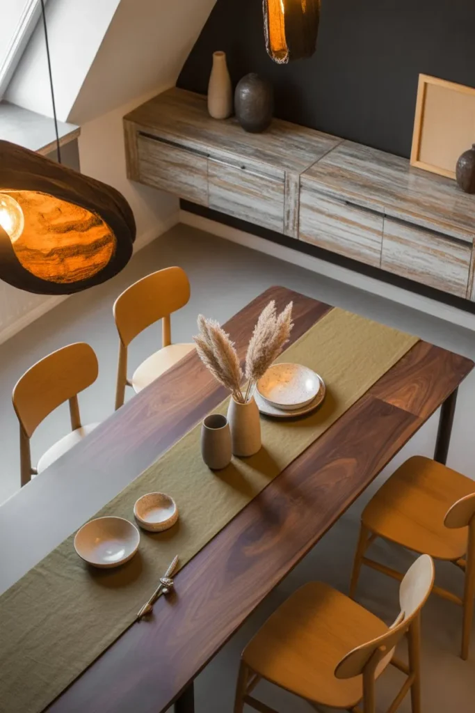 Mixed Wood Tones for a Layered Look