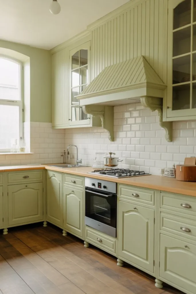 Painted Cabinets in Soft Muted Tones