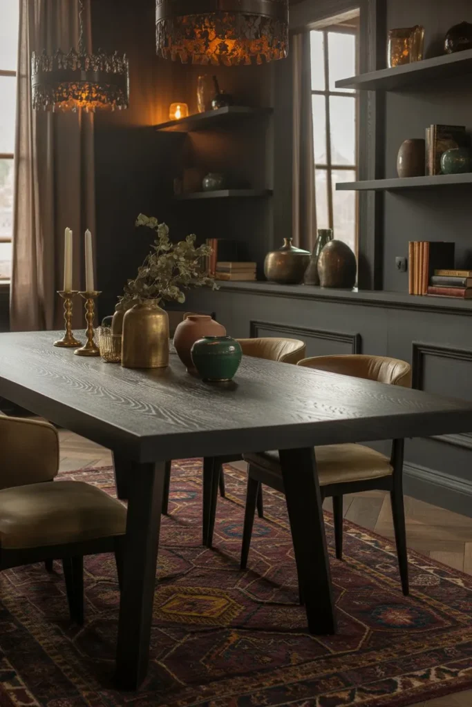 Statement Rug with Deep Patterns