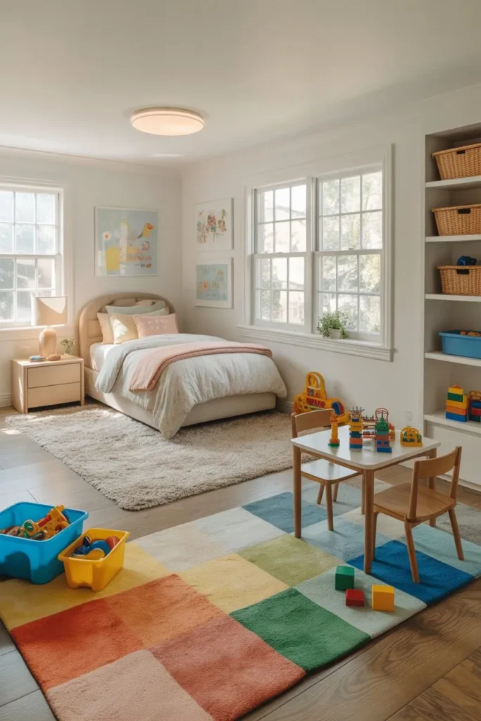 Zoned Layout for Play and Sleep