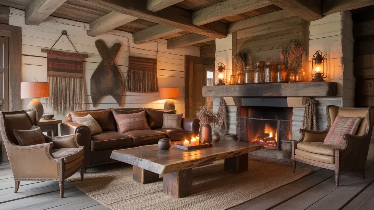 a-rustic-primitive-living-room-featuring