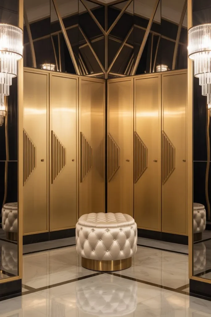 Art Deco Champagne and Mirror Suite