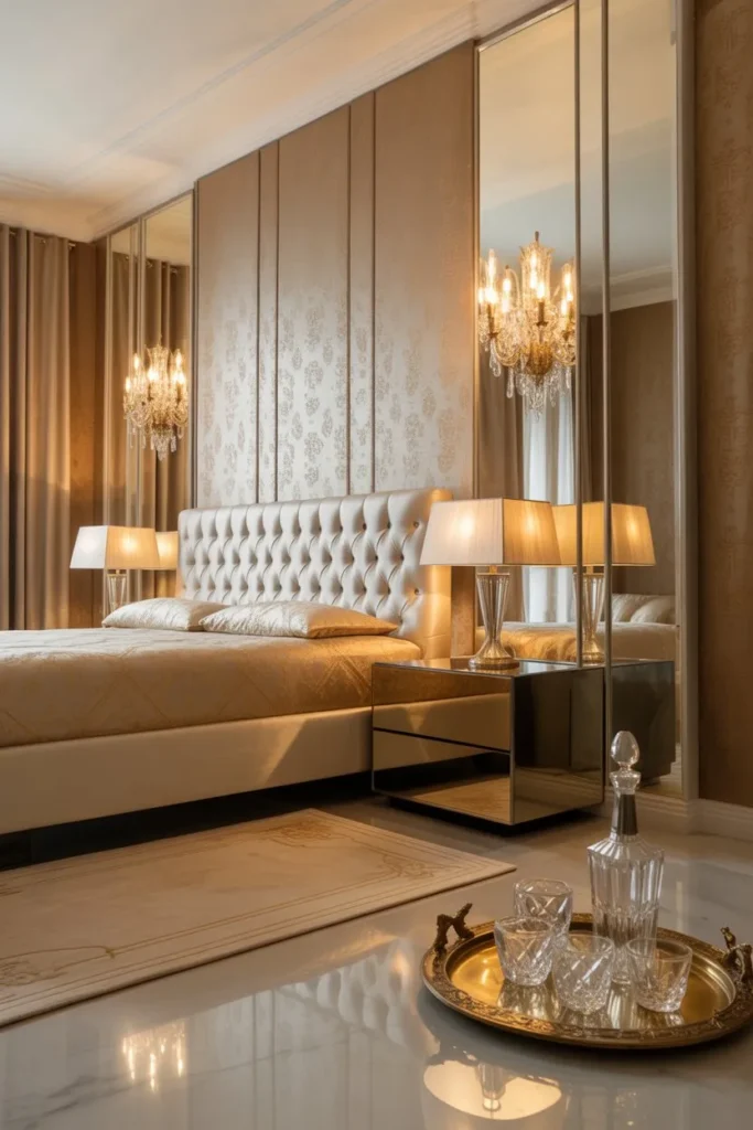 Art Deco Champagne and Mirror Suite