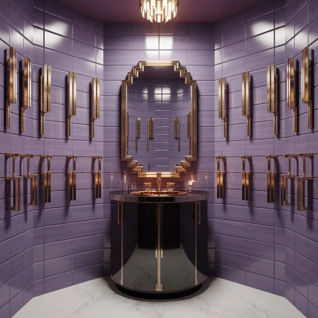 Art Deco Orchid and Brass Gallery