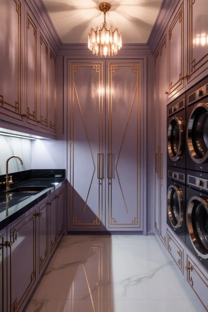 Art Deco Orchid and Brass Gallery