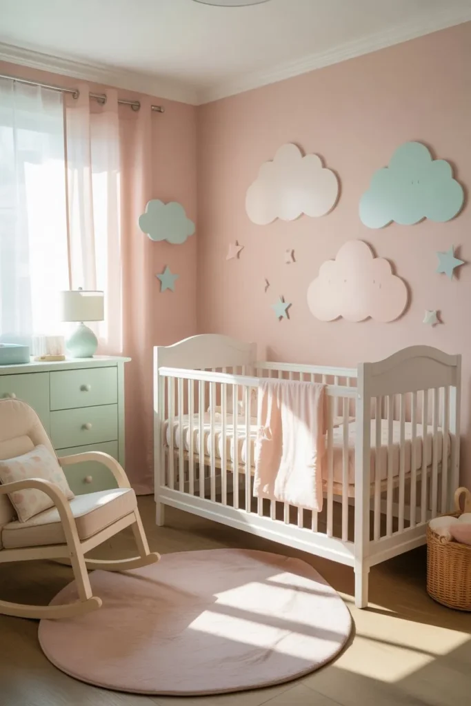 Baby Room with Pastel Theme Decor