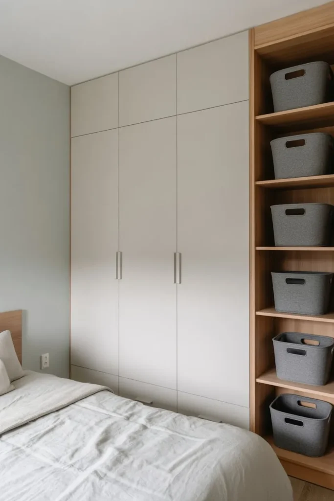 Basket Storage for Open Shelving