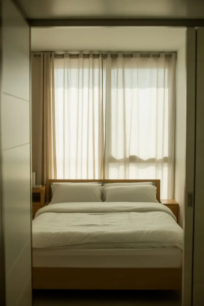 Bed Facing Window for Depth and Visual Expansion