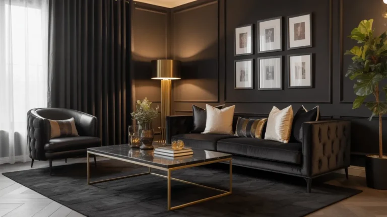 Black Living Room Ideas