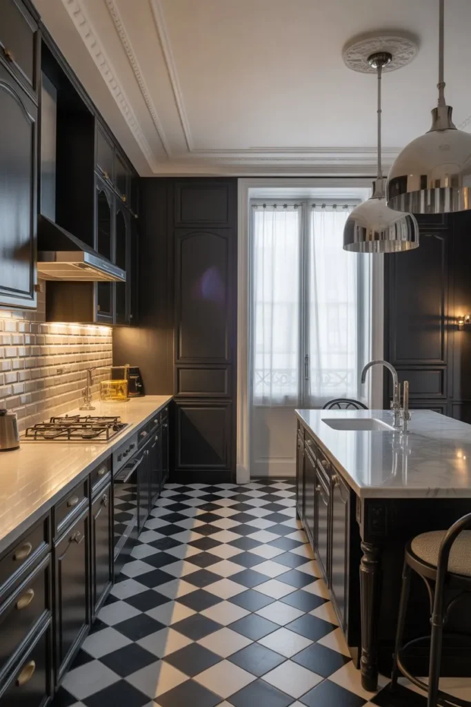 Black and White Parisian Elegance