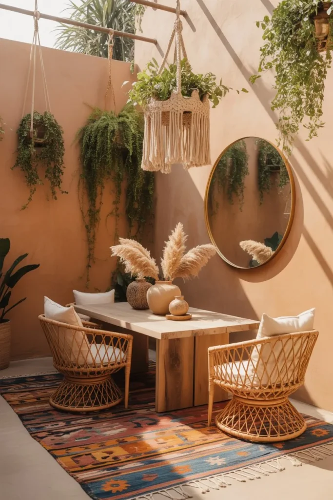 Bohemian Terracotta and Macramé Hub