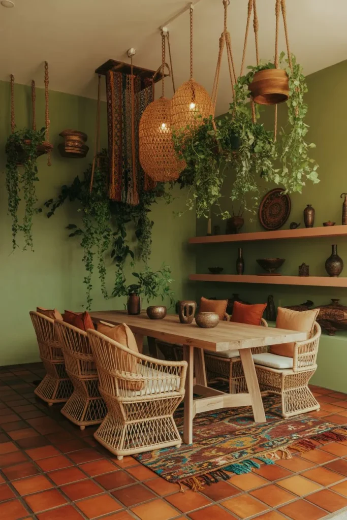 Bohemian Terracotta and Macramé Hub