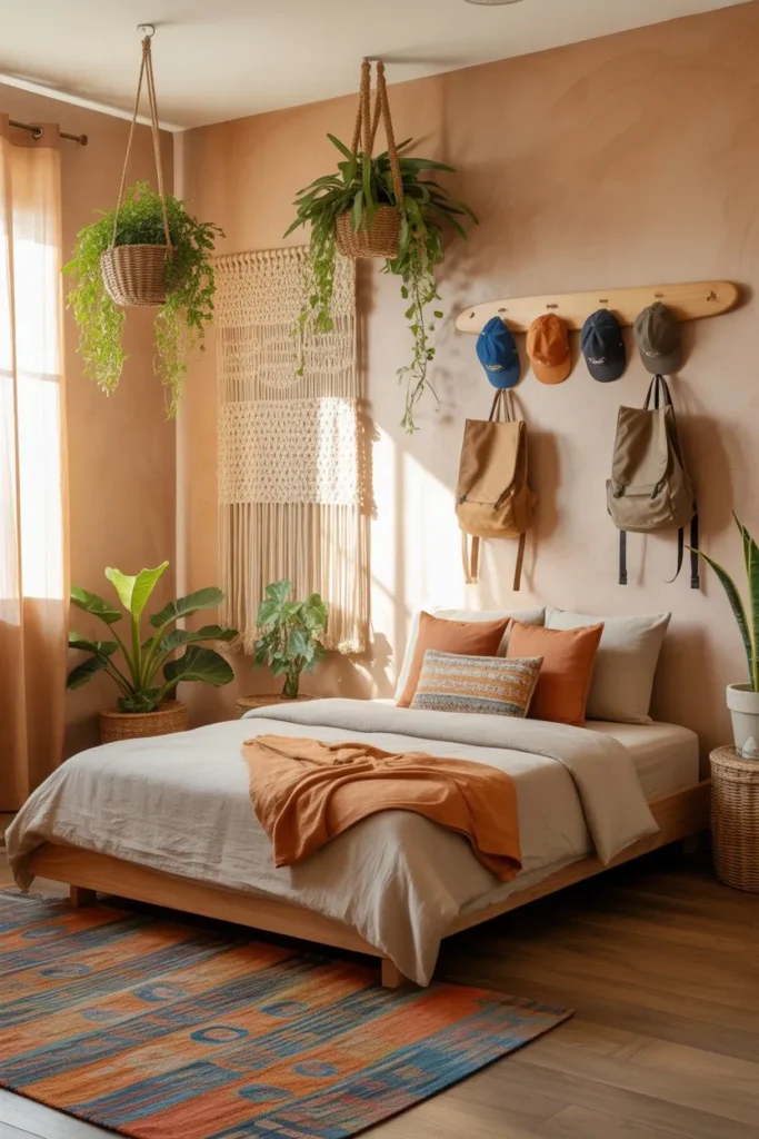 Bohemian Terracotta and Macramé Studio