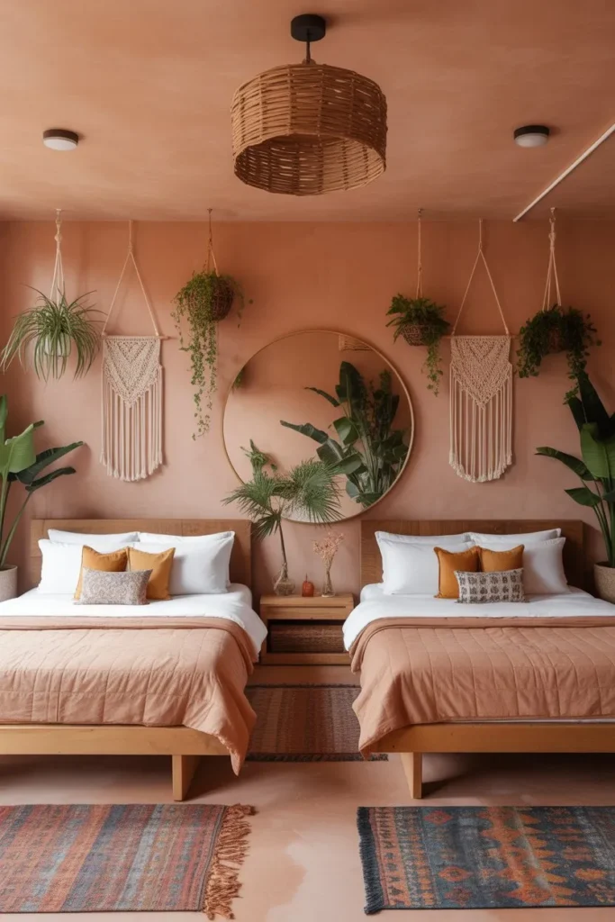 Bohemian Terracotta and Macramé Studio