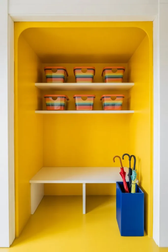 Bright Yellow Pop-Out Nook