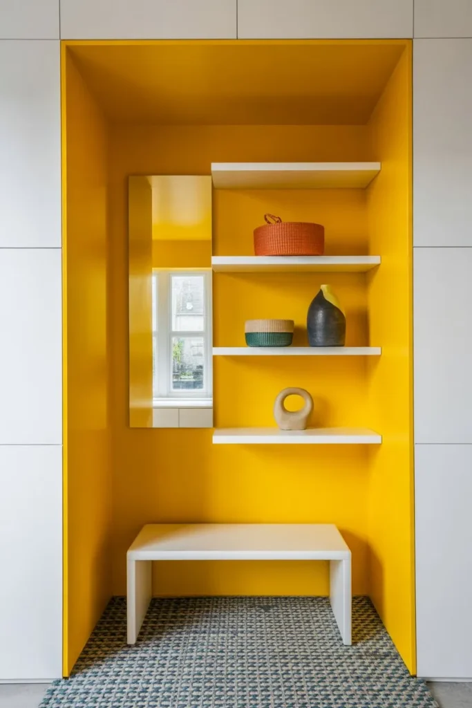 Bright Yellow Pop-Out Nook