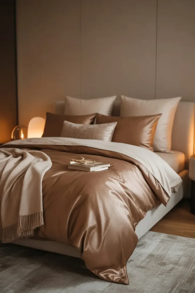 Bronze Bedding Accents for Subtle Impact