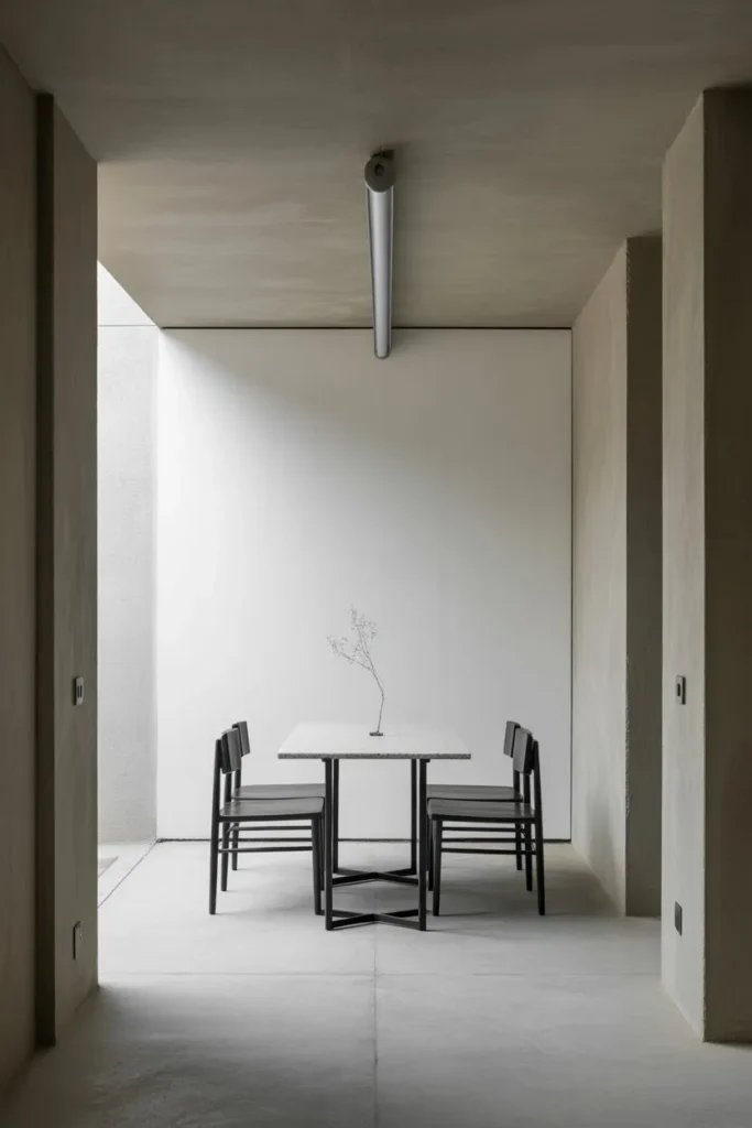 Brutalist Concrete and White Monolith