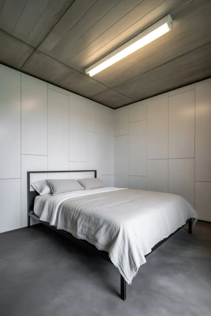 Brutalist Concrete and White Monolith