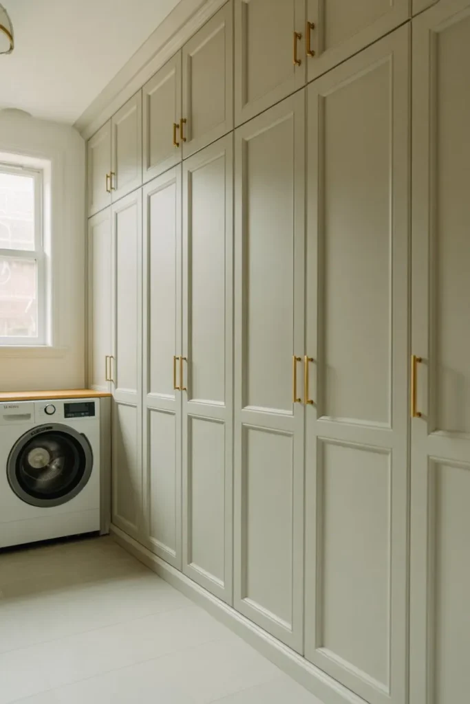 Built-In Cabinets for Hidden Organization